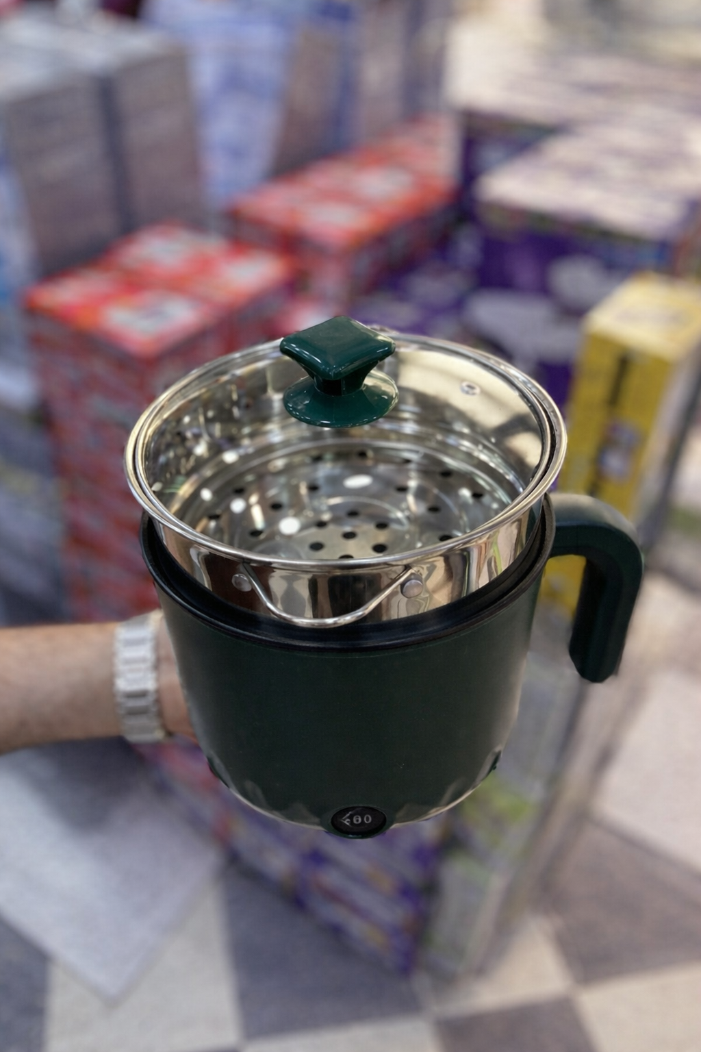 قدر كهربائي 600واط النوعية الممتازة (تيفال) بالكسكاس